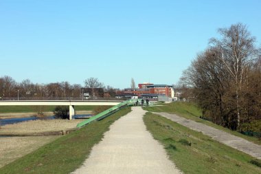 Dorsten, Almanya, 30 Mart 2020 Lippe Nehri yüksek kaliteli arka plan baskısı