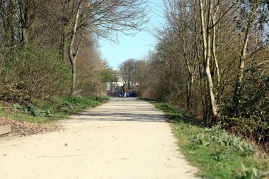 Dorsten, Almanya, 30 Mart 2020 Lippe Nehri yüksek kaliteli arka plan baskısı