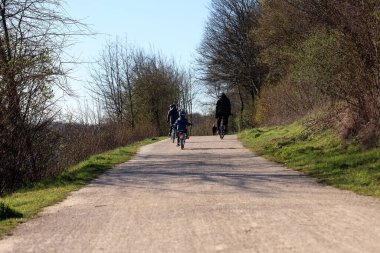 Dorsten, Almanya, 30 Mart 2020 Lippe Nehri yüksek kaliteli arka plan baskısı