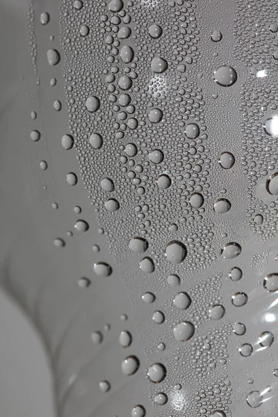 Water Drops Plastic Bottle Macro Background High Quality Prints — Stock Photo, Image