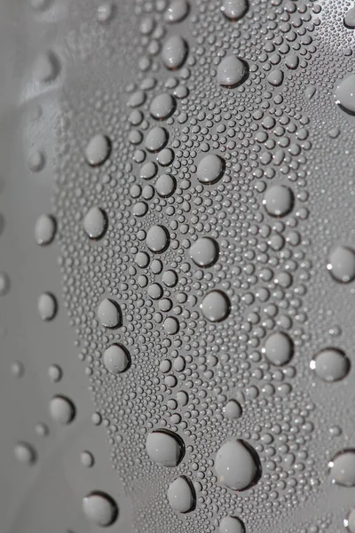 Краплі Води Пластикові Пляшки Макро Фон Високої Якості Відбитки — стокове фото