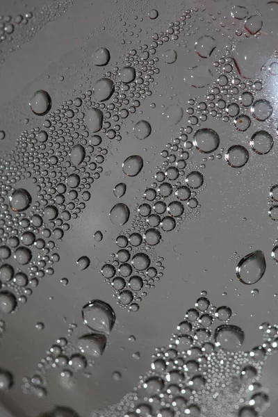 Water Drops Plastic Bottle Macro Background High Quality Prints — Stock Photo, Image