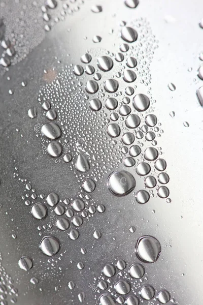 Water Drops Plastic Bottle Macro Background High Quality Prints — Stock Photo, Image