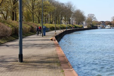 Dorsten, Almanya, 6 Nisan 2020 Corona virüsü yüksek kaliteli arka plan baskılı şehir aktivitesi