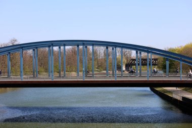 Dorsten, Almanya, 6 Nisan 2020 Corona virüsü yüksek kaliteli arka plan baskılı şehir aktivitesi