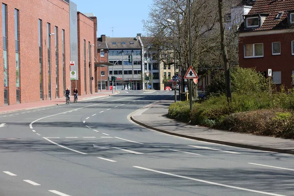 Dorsten Deutschland Montag April 2020 Stadtaktivität Mit Coronavirus Hochwertigen Hintergrunddrucken — Stockfoto