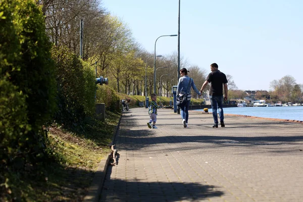 Dorsten Deutschland Montag April 2020 Stadtaktivität Mit Coronavirus Hochwertigen Hintergrunddrucken — Stockfoto