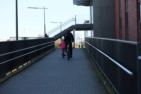 Dorsten Allemagne Lundi Avril 2020 Activité Ville Avec Des Empreintes — Photo