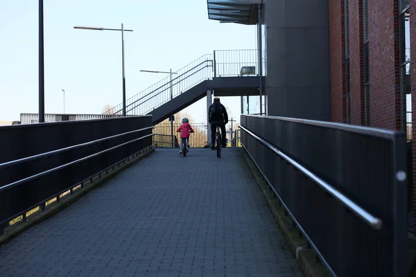 Dorsten Allemagne Lundi Avril 2020 Activité Ville Avec Des Empreintes — Photo