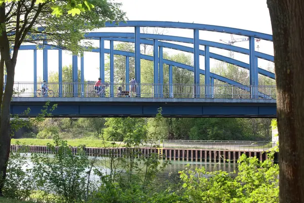 Dorsten Alemania Puede Deslizar Las Orillas Del Río Con Actividad — Foto de Stock