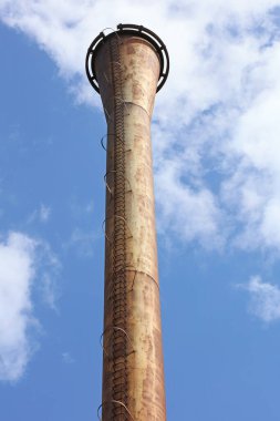 Terk edilmiş eski sanayi bölgesi manzara parkı Duisburg yüksek kaliteli arka plan baskısı