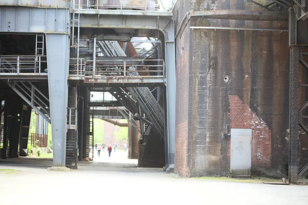 Verlassenes Industriegebiet Altes Fabrikgelände Landschaftpark Duisburg Nord Hochwertiger Hintergrunddruck — Stockfoto