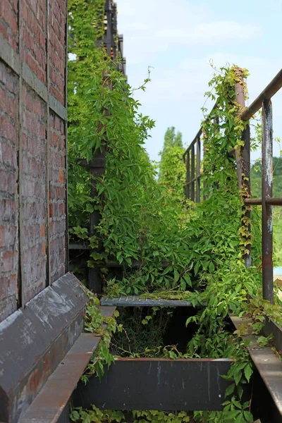 Verlassenes Industriegebiet Altes Fabrikgelände Landschaftpark Duisburg Nord Hochwertiger Hintergrunddruck — Stockfoto