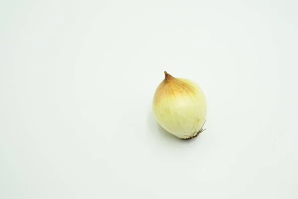 Cebolla Grande Allium Cepa Var Cepa Disparos Sobre Fondo Blanco — Foto de Stock