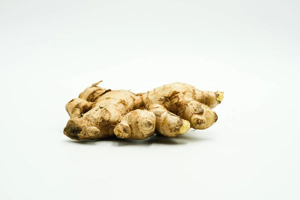 Ginger Zingiber Officinale Shots Isolated White Background — Stock Photo, Image