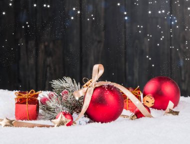 Süslemeli Noel arkaplanı