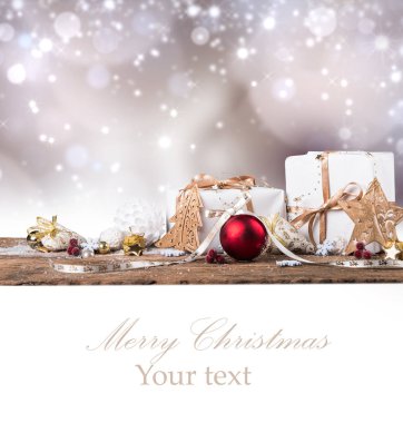 Süslemeli Noel arkaplanı