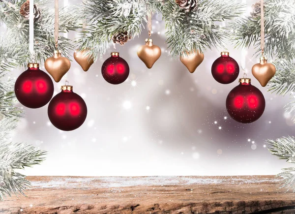 Vánoční Dekorace Koncept Oslav Dekorativní Koule — Stock fotografie