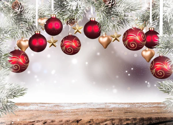 Vánoční Dekorace Koncept Oslav Dekorativní Koule — Stock fotografie