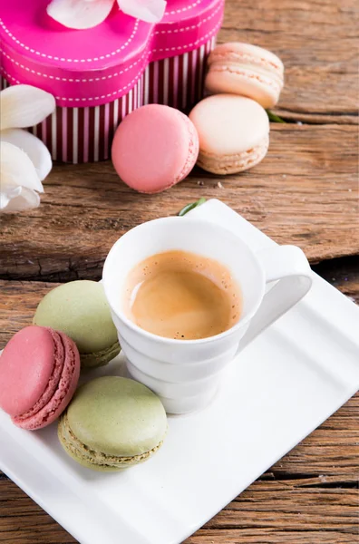 A french sweet delicacy, macaroons — Stock Photo, Image