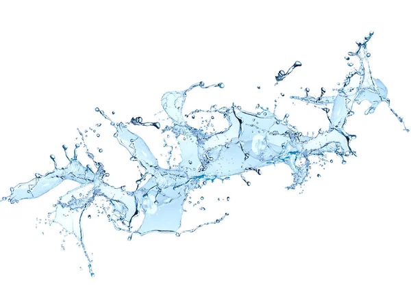 Wasserspritzer isoliert — Stockfoto