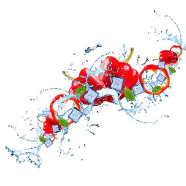 Su sıçrama biber ile