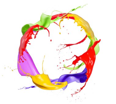 Renk sıçrama, soyut hareket 