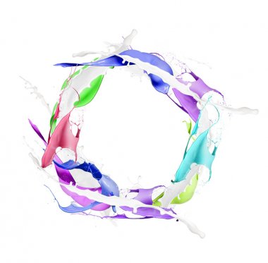 Renk sıçrama, soyut hareket 