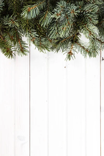 Kerst Samenstelling Kerst Decoratie Ribbot Pine Cone Pine Houten Tafel — Stockfoto