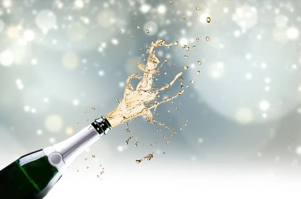 Explosion Champagne Sur Fond Célébration — Photo
