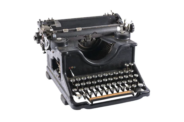 Stara maszyna do pisania czarny — Zdjęcie stockowe