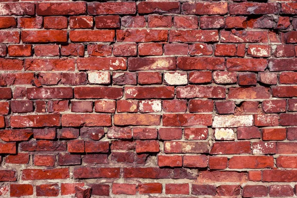 Old Vintage Dirty Red Brown Brick Material Texture Retro Wall — Stock Photo, Image