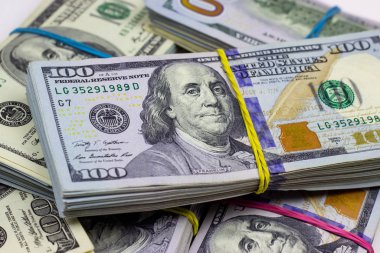 Amerikan Doları para üzerine kuruludur. Mali konsept.