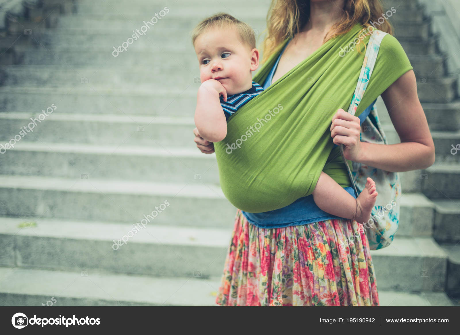 baby in sling