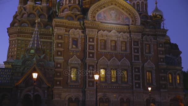 Igreja Salvador Sangue Derramado São Petersburgo Rússia — Vídeo de Stock