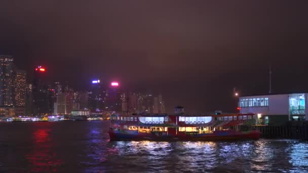 Barca Diporto Che Guida Turisti Mare Hong Kong Cina — Video Stock