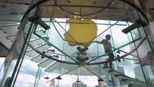 Apple Store Interiér Centrální Čtvrti Hong Kong Čína — Stock video