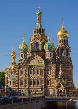 Kilise Savior görünümü kan Sankt-Petersburg, Rusya'gözlem
