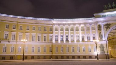Genel Kurmay binanın görünümünde Palace square, Saint-Petersburg, Rusya Federasyonu