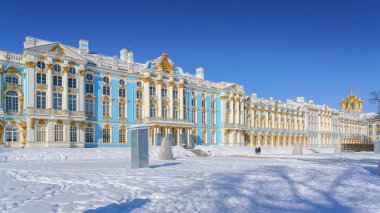 Saint-Petersburg, Rusya Federasyonu-Mar 03 2018, Catherine Palace, Tsarskoye Selo, Saint-Petersburg, Rusya Federasyonu