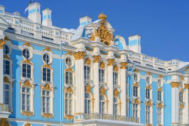 Saint-Petersburg, Rusya Federasyonu-Mar 03 2018, Catherine Palace, Tsarskoye Selo, Saint-Petersburg, Rusya Federasyonu