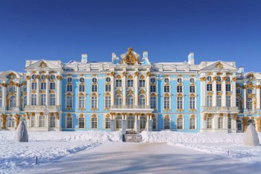 Saint-Petersburg, Rusya Federasyonu-Mar 03 2018, Catherine Palace, Tsarskoye Selo, Saint-Petersburg, Rusya Federasyonu