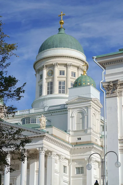 Fasáda Helsinské Katedrály Helsinki Finsko — Stock fotografie