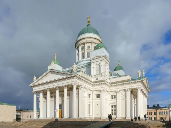 Fasáda Helsinské Katedrály Helsinki Finsko — Stock fotografie