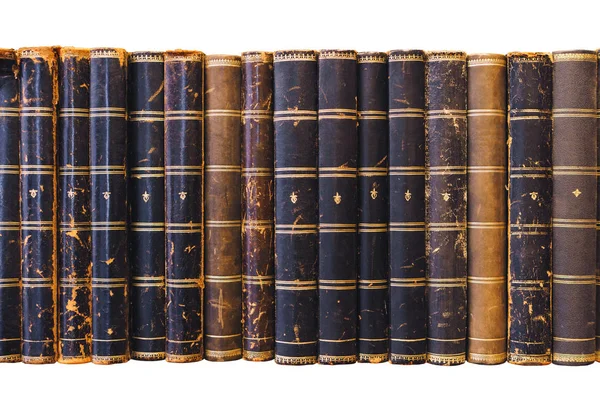 Old Books Isolated White Background — Stock Photo, Image