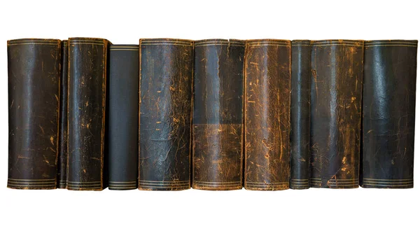 Beyaz Arka Planda Izole Eski Kitaplar — Stok fotoğraf