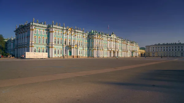 Saint Petersburg Rosja Cze 2015 Panoramiczny Widok Pałac Kwadratowych Ermitaż — Zdjęcie stockowe