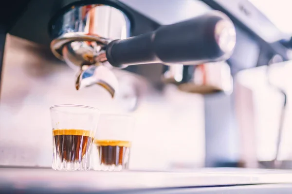 Parzenia Kawy Espresso Tle — Zdjęcie stockowe