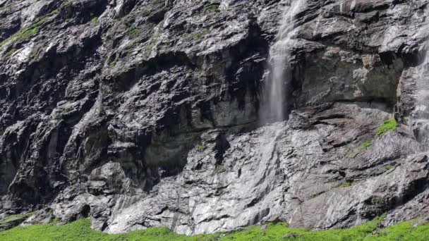 Krásné Blízkosti Latefossen Vodopád Norsko — Stock video