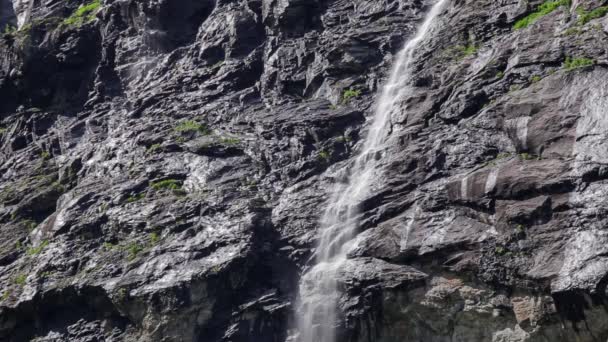 Bela Cachoeira Latefossen Noruega — Vídeo de Stock